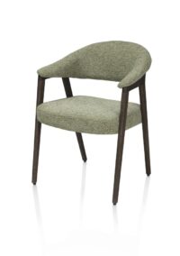 Zaya, Armstoel eiken basalt, stof Sevilla, incl. Nosag - Olijf - Afbeelding 2