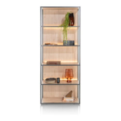 Lindfield, bibliotheque 80 cm. - 5-niches (+ LED)