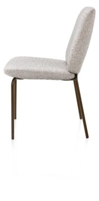 Fae, chaise - 4 pieds - steelbrown - tissu Bellini - Caillou - Image 3