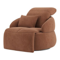 Hollywood, Homecinema fauteuil pivotant xl, dos réglable, électrique repose