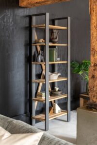 Farmland, boekenkast 75 cm - 6-niches (knock down) - Afbeelding 3