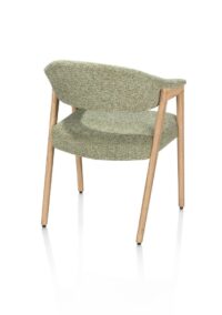 Zaya, Armstoel eiken natural, stof Sevilla, incl. Nosag - Olijf - Afbeelding 3