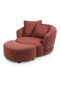 Cervos, pouf pour grande fauteuil pivotant - Image 2