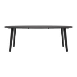 Odda, table 230 x 110 cm - oval - pied bois - Onyx
