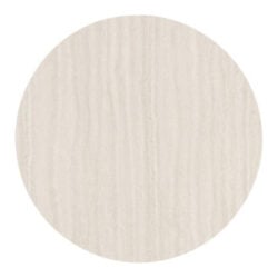 Caletta, table rond 120 cm. - plateau en HPL Primo Laminato - pied central en croix noir - Travertin