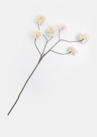 Dahlia spray fleur artificielle H110cm - Couleur creme