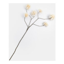 Dahlia spray fleur artificielle H110cm - Couleur creme