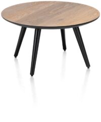 Maze, table basse ronde 60 cm - hauteur 32 cm - Railway brown - Image 2