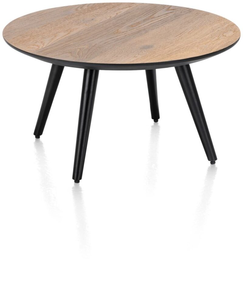 Maze, Table Basse Ronde 60 Cm - Hauteur 32 Cm - Railway Brown - Image 2