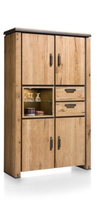 Farmland, bergkast 120 cm - 4-deuren + 2-laden + 2-niches (+ LED) - Afbeelding 2