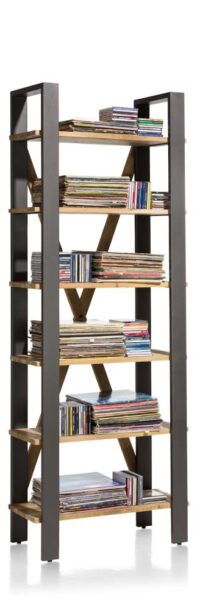 Farmland, boekenkast 75 cm - 6-niches (knock down) - Afbeelding 2