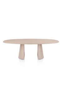 Lund, table ovale 240 x 120 cm. - stone-skin - pied cone - Desert - Image 2