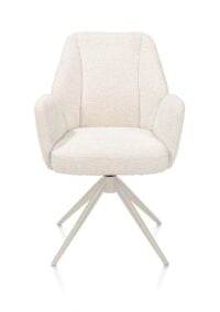 Baya, armstoel - draaibaar + relax - crème - pocketvering - stof Sevilla - Creme