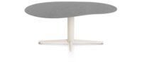 Saluti, table organic 180 X 120 cm. - pied central - crème - Anthracite