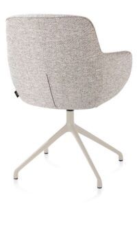 Mateo, chaise à accoudoirs - pivotante - crème - Bellini - Caillou - Image 3