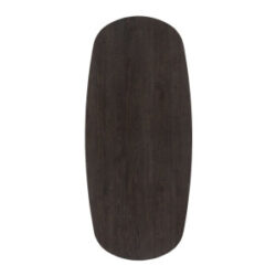 Caletta, table ovale 270 x 110 cm. - plateau en ch&ecirc;ne - pied central steelbrown - Basalt