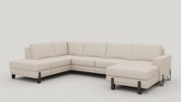 Denver, U-bank - Stof Livigno - Creme - Afbeelding 3