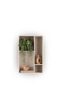 Trentino, Élément mural 85 cm. - mdf laqué - Creme