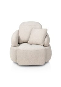 Hollywood, fauteuil home cinéma pivotant - tissu Cloudy - beige - Image 3