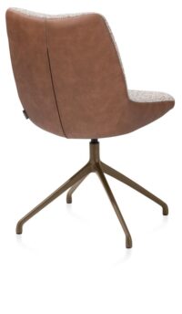 Mats, chaise - pivotante - steelbrown - Pala cognac + Luton cuivre - Image 2