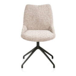 Mats, chaise - pivotante - rough off black - Luton - Cuivre
