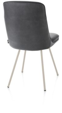 Mateo, chaise - 4-pieds - crème - Pala - Anthracite - Image 3