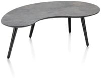 Maze, table basse 100 x 59 cm - forme haricot - hauteur 32 cm - Anthracite - Image 2