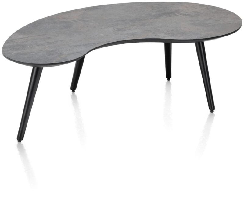 Maze, Table Basse 100 X 59 Cm - Forme Haricot - Hauteur 32 Cm - Anthracite - Image 2