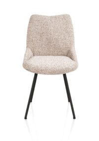 Mats, chaise - 4 pieds - rough off black - Luton - Cuivre