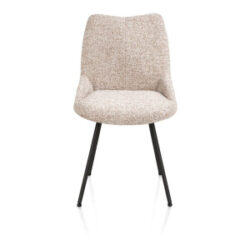 Mats, chaise - 4 pieds - rough off black - Luton - Cuivre