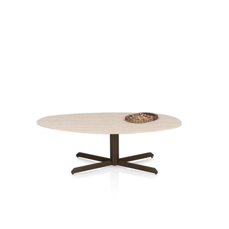 Nuoro, Table Basse 120 X 60 Cm, Primo Laminato (Hpl) - Travertin - Image 3