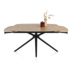 Lattina, Uitschuiftafel 140 (+ 2 x 30 cm.) x 100 cm. - Ceramic oak natural