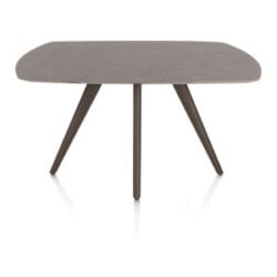 Saluti, eetkamertafel ovaal 150 x 105 cm. - 4 poot - steelbrown - Lava
