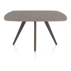 Saluti, table ovale 150 x 105 cm. - 4 pieds - steelbrown - Lava
