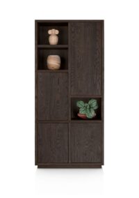 Gijon, armoire 100 cm - 4-portes + 3-niches