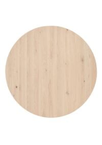 Caletta, eetkamertafel rond 120 cm. - eiken blad - centrale teenpoot zwart - Natural - Afbeelding 3