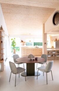 Brianza, table 240 x 100 cm - placage de noyer - crème - Creme - Image 3