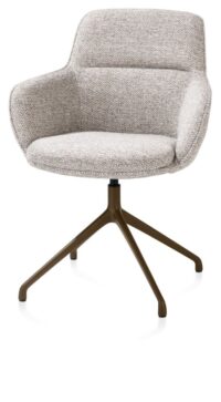 Mateo, chaise à accoudoirs - pivotante - steelbrown - Bellini - Caillou - Image 2