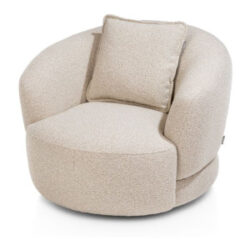 Cervos, fauteuil pivotant - rond 100cm incl. 1 coussin 45x45
