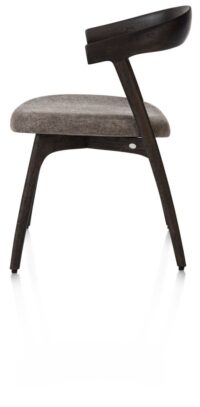 Bellami, chaise - pietement chene basalt - tissu Livigno - brun - Image 3