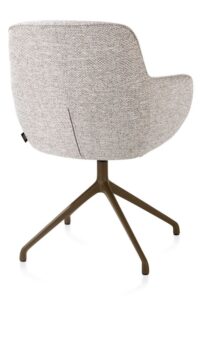 Mateo, chaise à accoudoirs - pivotante - steelbrown - Bellini - Caillou - Image 3