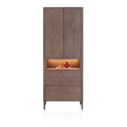 Trenton, Armoire de rangement 75 cm. - 2 portes + 2 tiroirs - Clay