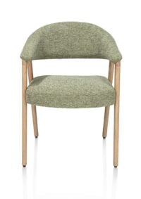 Zaya, Armstoel eiken natural, stof Sevilla, incl. Nosag - Olijf