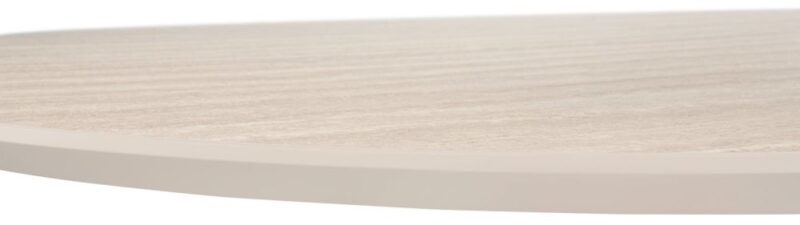 Caletta, Eetkamertafel Ovaal 210 X 100 Cm. - Hpl Primo Laminato Blad - Centrale Kruispoot Grafiet - Travertin - Afbeelding 3