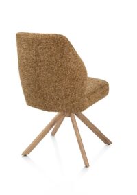 Baya, eetkamerstoel - draaibaar + relax - naturel - pocketvering - stof Sevilla - Okergeel - Afbeelding 2