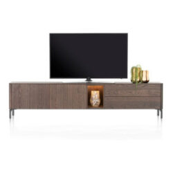 Trenton, buffet bas 240 cm - 2-portes + 2-tiroirs + 1-niche - Clay