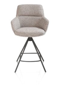 Mateo, chaise de bar - 4 pieds - graphite - Bellini - Caillou