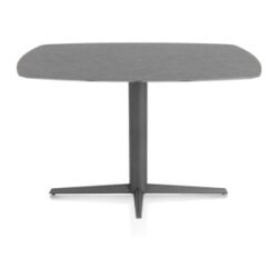 Saluti, bartafel ovaal 150 x 105 cm. - centrale teenpoot - grafiet - Antraciet