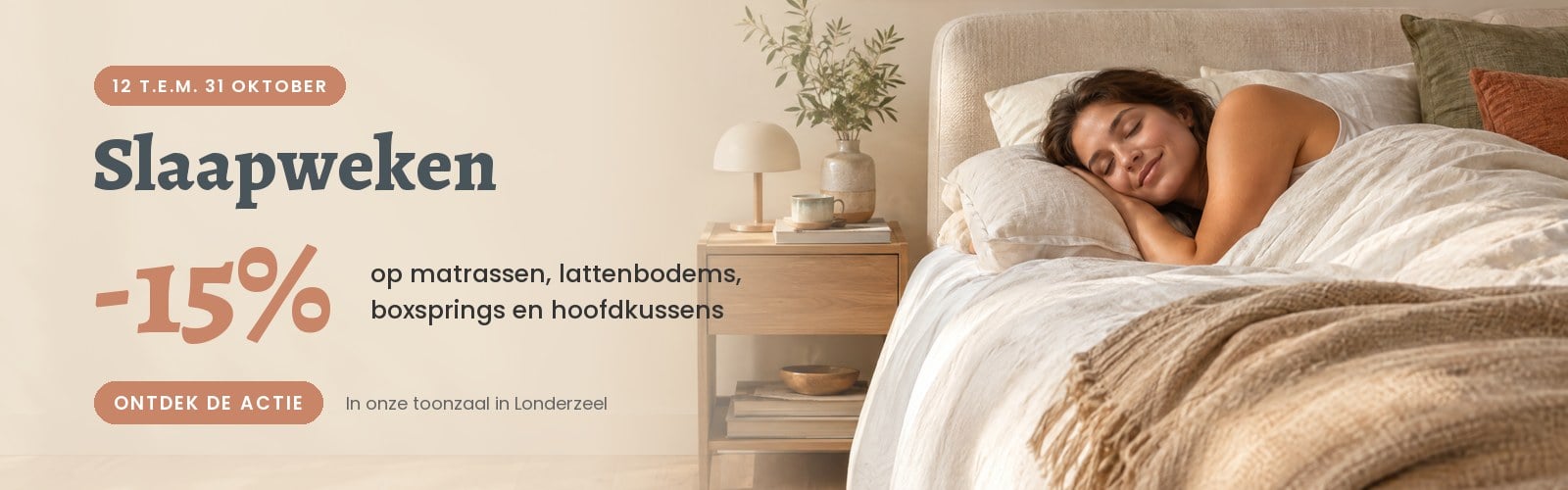 Slaapweken: -15% Op Matrassen, Lattenbodems, Boxsprings En Hoofdkussens