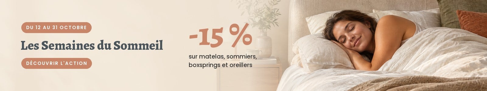 Les Semaines Du Sommeil : 15 % De Remise Sur Matelas, Sommiers, Boxsprings Et Oreillers Du 12 Au 31 Octobre Dans Notre Showroom De Londerzeel